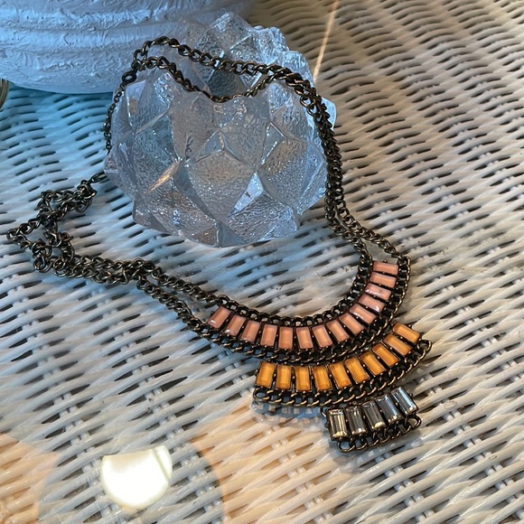 Formal Pharoah Colorful Bib Necklace - Baublebar - Picture 3 of 6